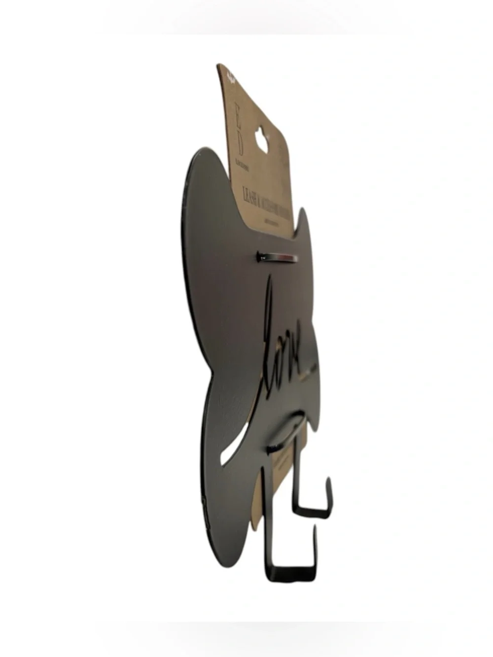 Ellen Degeneres Black 'Love' Bone Leash & Accessory Holder
